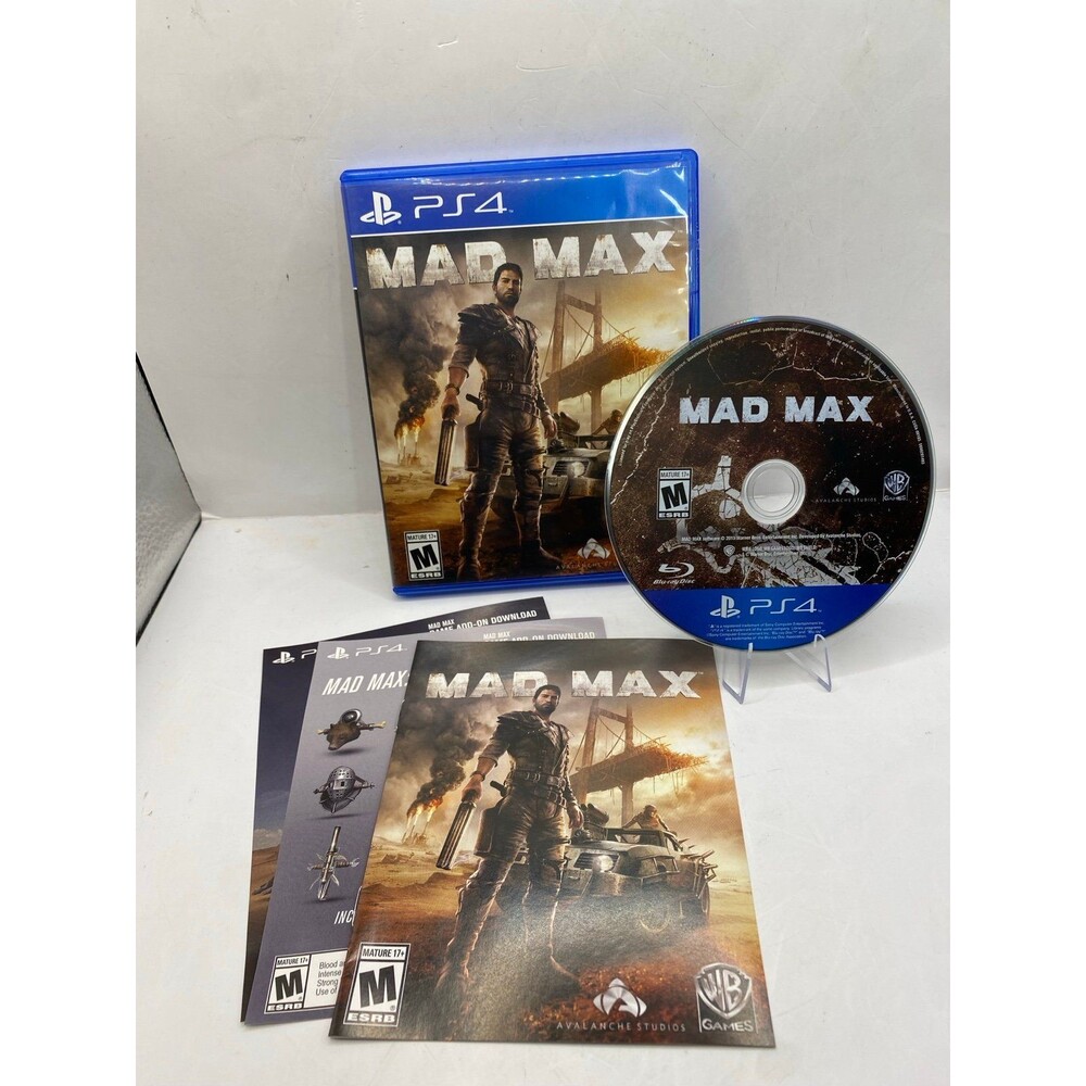 Mad Max (Sony PlayStation 4, 2015) PS4 CIB Complete with Manual - Tested